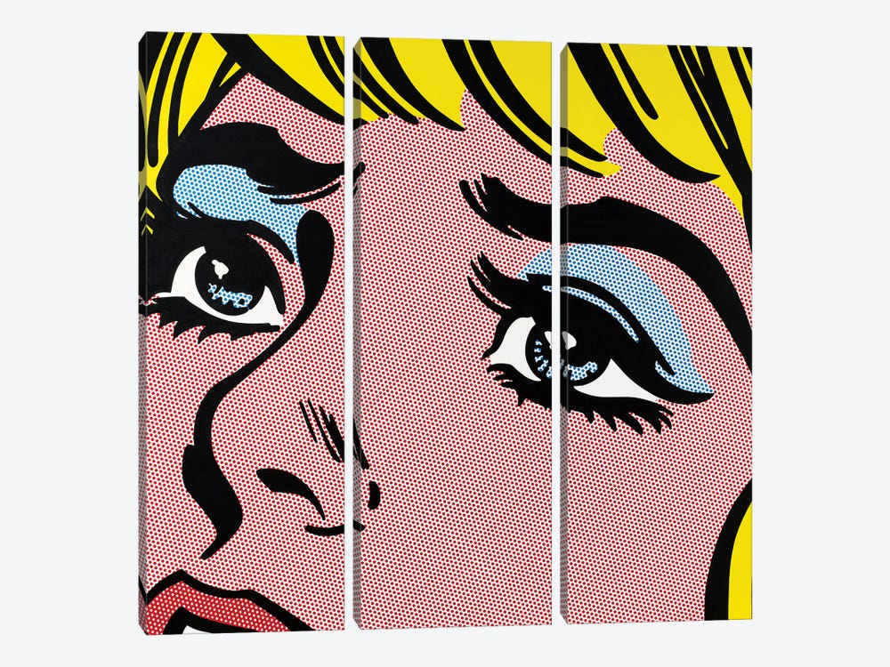 Sad Eyes by Toni Sanchez 3-piece Canvas Wall Art