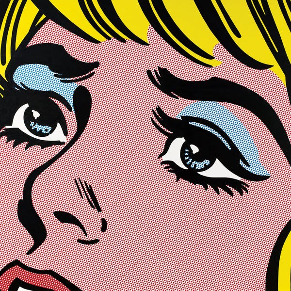 Pop Art: Sad Eyes by Toni Sanchez