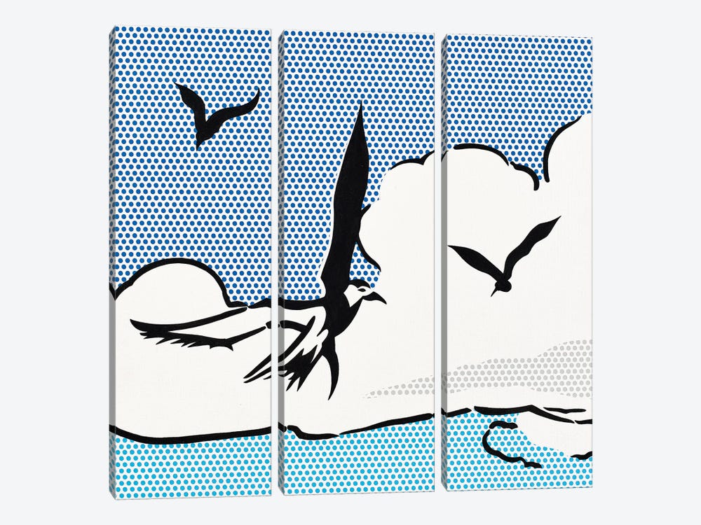 Seagulls by Toni Sanchez 3-piece Art Print