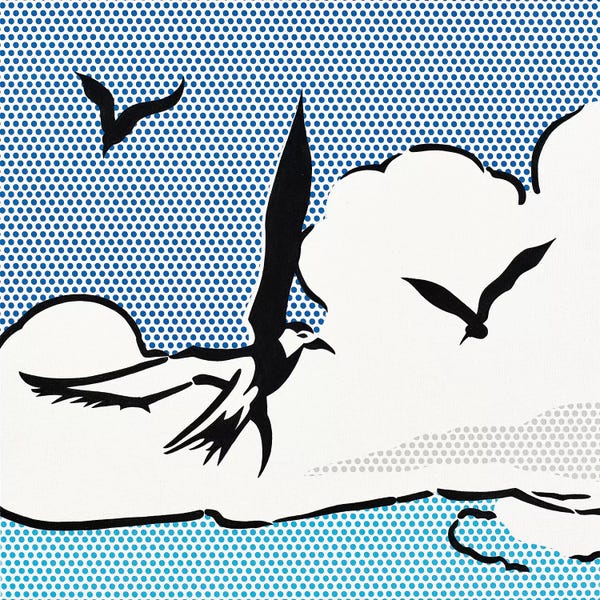 Similar To Roy Lichtenstein: Seagulls by Toni Sanchez