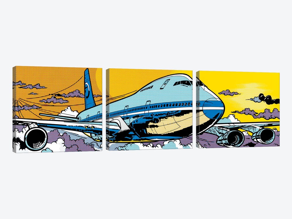 747 by Toni Sanchez 3-piece Canvas Art