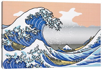 The Wave Canvas Art Print - The Great Wave Reimagined