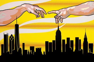 Yellow Skies Over Paradise by Toni Sanchez canvas print