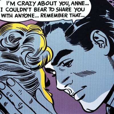 Loco Por Ti by Toni Sanchez metal wall art