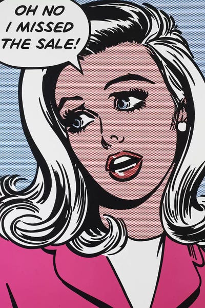 Pop Art: The Girl In Pink II by Toni Sanchez