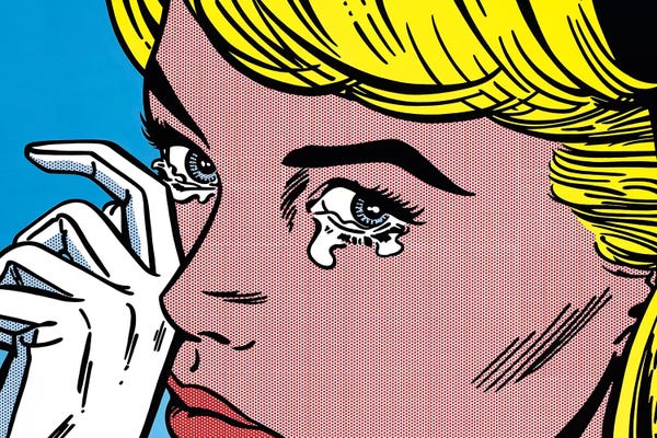 Similar To Roy Lichtenstein: Crying by Toni Sanchez