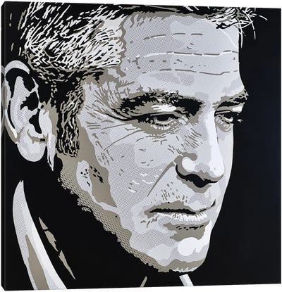 Oceans Canvas Art Print - George Clooney