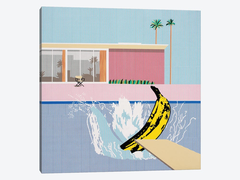 The Big Banana Splash by Toni Sanchez 1-piece Art Print