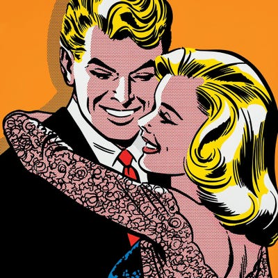 Shiny Happy People by Toni Sanchez canvas print