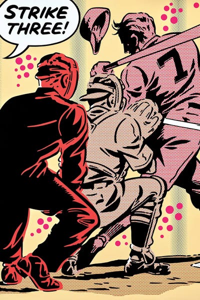 Strike Three by Toni Sanchez canvas print