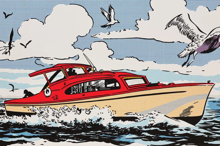 The Red Boat by Toni Sanchez wall art