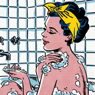 Water And Soap by Toni Sanchez canvas print