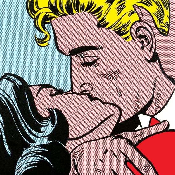 Similar To Roy Lichtenstein: Kiss I by Toni Sanchez