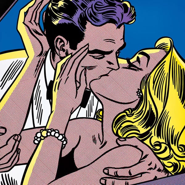 Similar To Roy Lichtenstein: Kiss II by Toni Sanchez