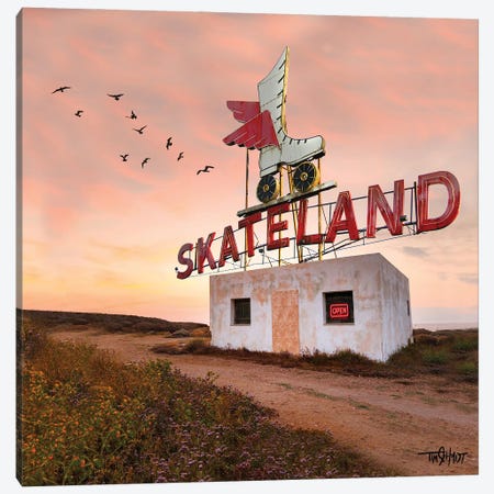 Skateland Canvas Print #TSC11} by Tim Schmidt Canvas Artwork