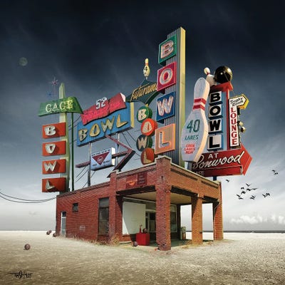 Bowl-A-Rama by Tim Schmidt canvas print