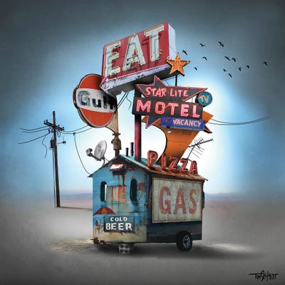 Gas, Food, Lodging by Tim Schmidt canvas print