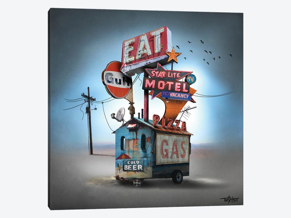 Gas, Food, Lodging by Tim Schmidt 1-piece Art Print