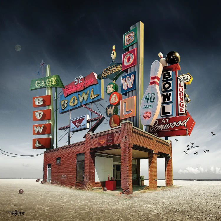 Bowl-A-Rama by Tim Schmidt wall art