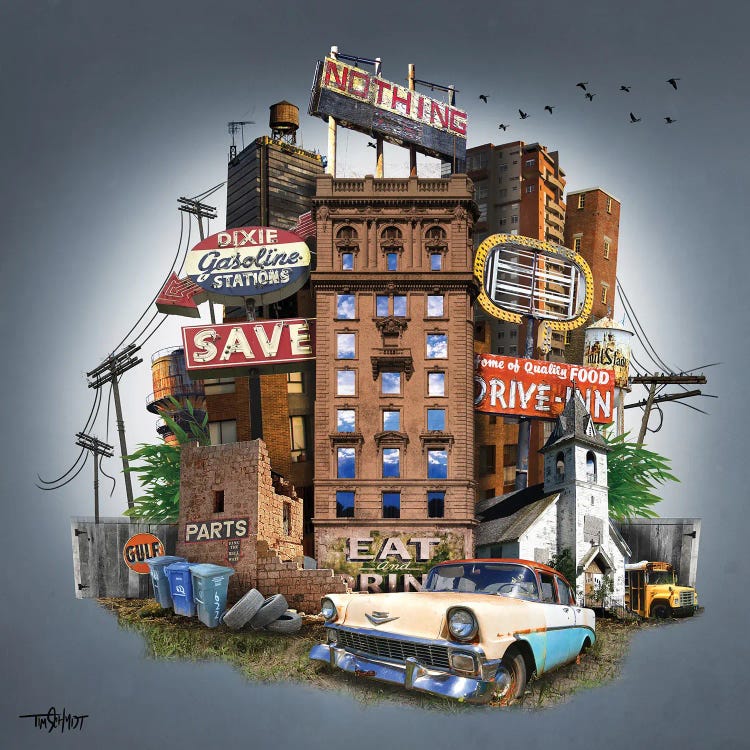 Anytown by Tim Schmidt wall art