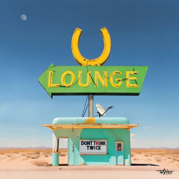 Signs: Desert Lounge by Tim Schmidt