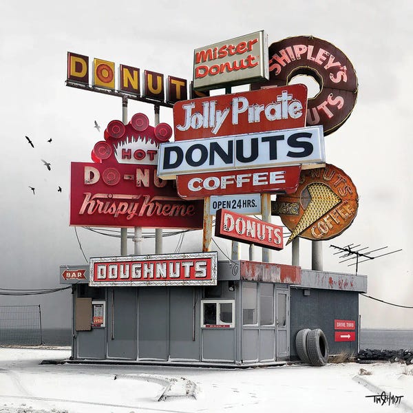 Signs: Donut Ever Give Up by Tim Schmidt