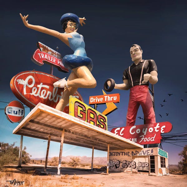 Signs: Desert Stop by Tim Schmidt