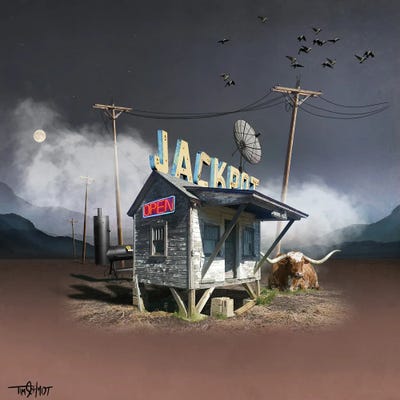 Jackpot BBQ Cafe by Tim Schmidt canvas print