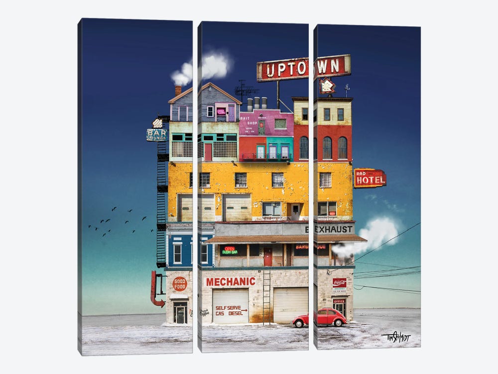 Uptown by Tim Schmidt 3-piece Canvas Art