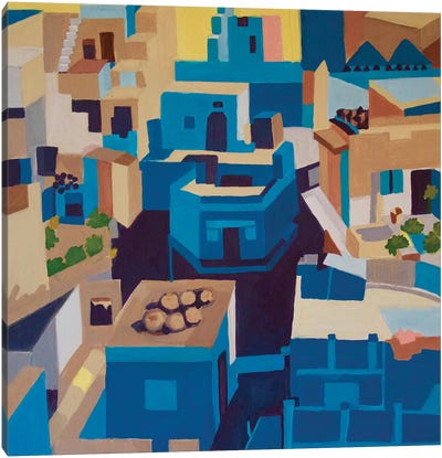 Blue City, Jodhpur Canvas Art Print - India Art