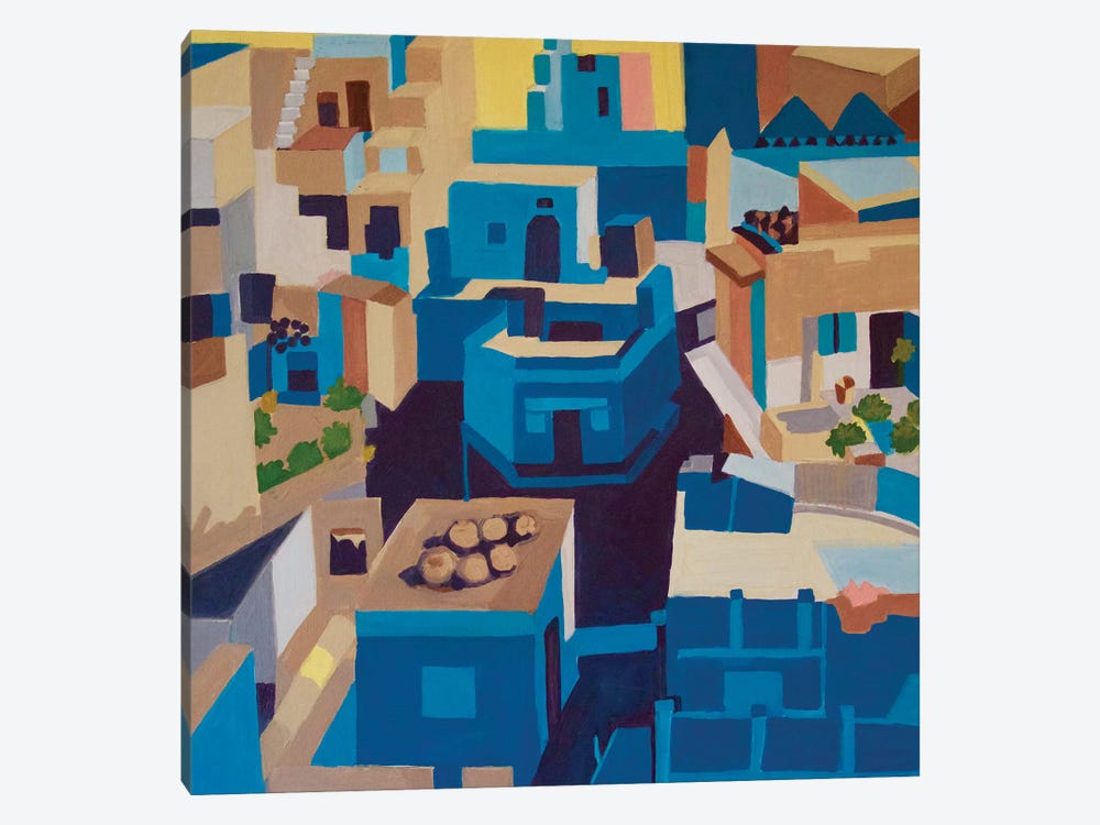 Blue City, Jodhpur by Toni Silber-Delerive 1-piece Canvas Art