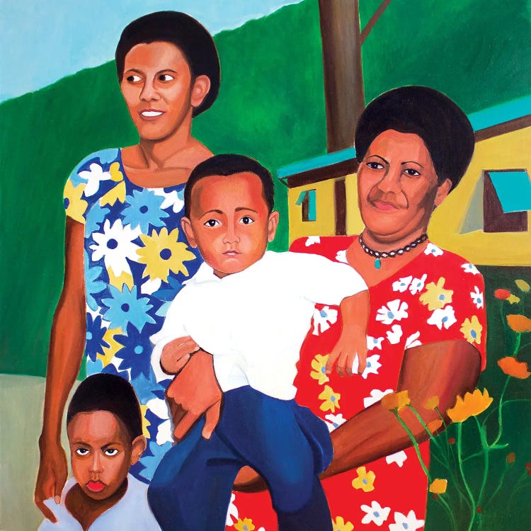 Fiji Family by Toni Silber-Delerive wall art