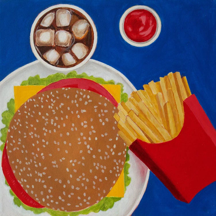 Cheeseburger by Toni Silber-Delerive wall art