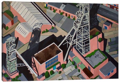 Coal Mine Tower Canvas Art Print - Toni Silber-Delerive
