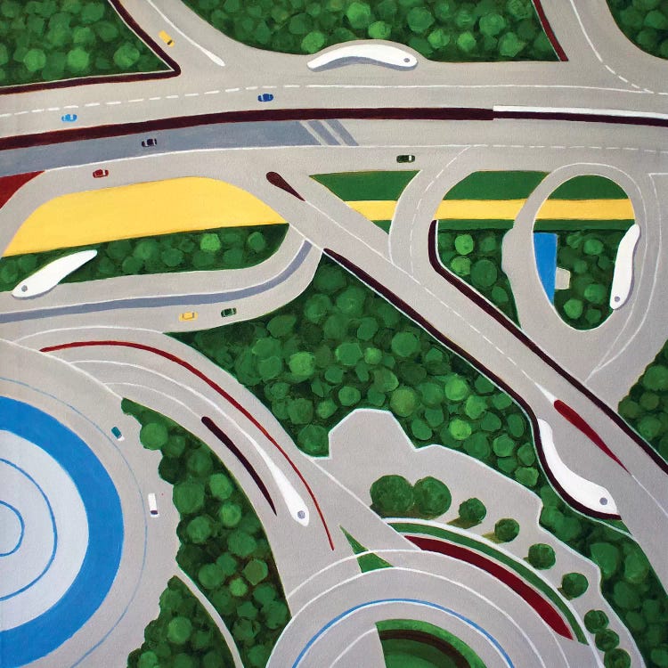 Dubai Roadways by Toni Silber-Delerive wall art