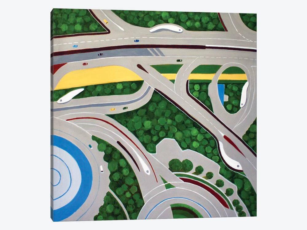 Dubai Roadways by Toni Silber-Delerive 1-piece Canvas Artwork
