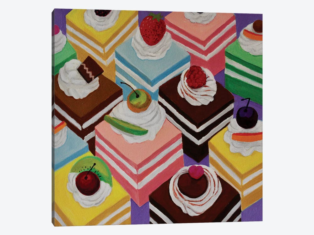 Fancy Cakes by Toni Silber-Delerive 1-piece Canvas Wall Art