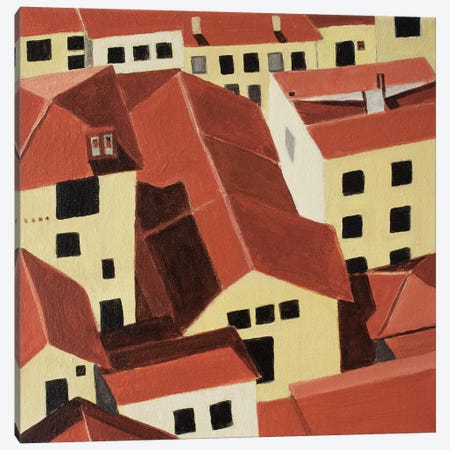 Florence Rooftops Canvas Print #TSD33} by Toni Silber-Delerive Canvas Art Print