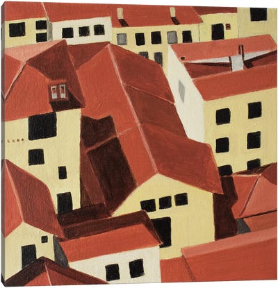 Florence Rooftops Canvas Art Print - Toni Silber-Delerive