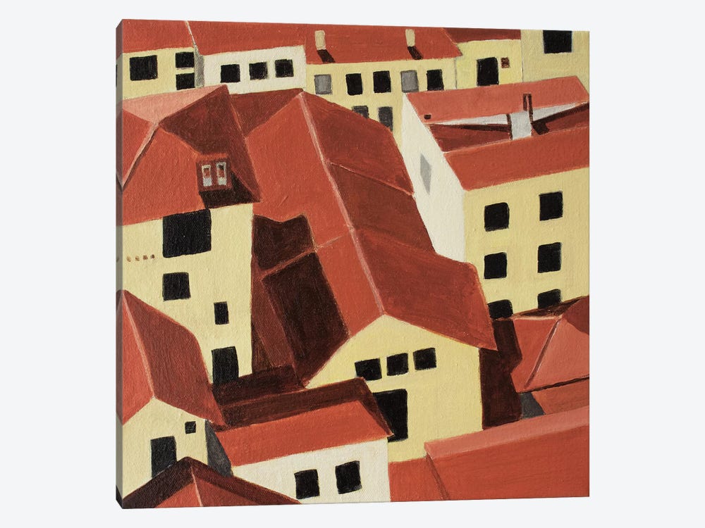 Florence Rooftops by Toni Silber-Delerive 1-piece Canvas Art Print