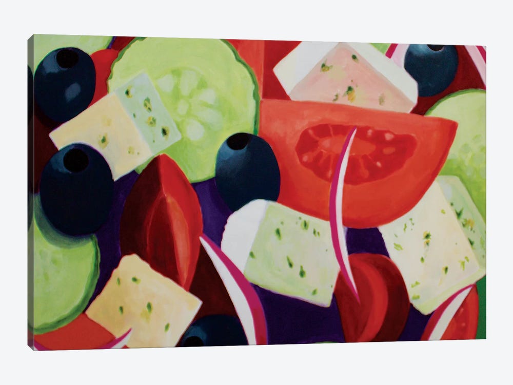 Greek Salad by Toni Silber-Delerive 1-piece Art Print