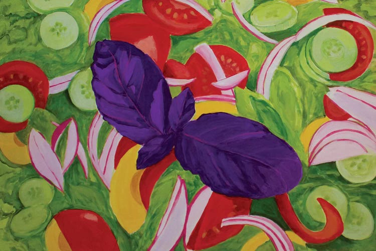 Green Salad by Toni Silber-Delerive wall art