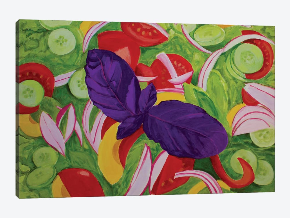 Green Salad 1-piece Canvas Print