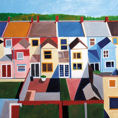 Hampstead Backyards by Toni Silber-Delerive art print