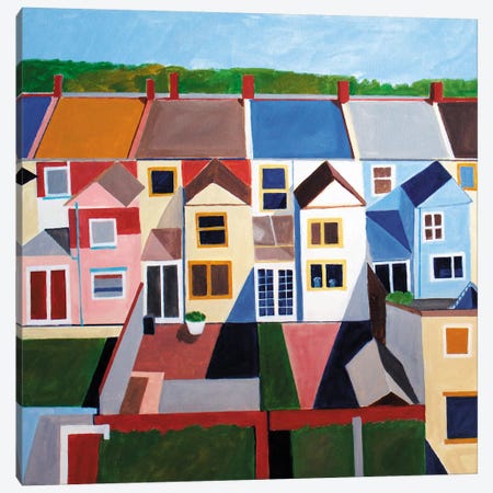 Hampstead Backyards Canvas Print #TSD39} by Toni Silber-Delerive Canvas Print