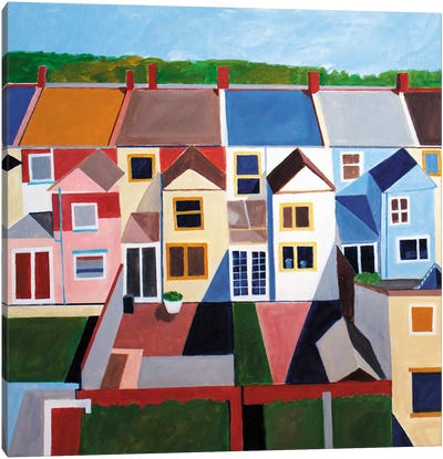 Hampstead Backyards Canvas Art Print - Toni Silber-Delerive