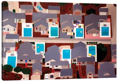 Identical Pools Canvas Art Print - Toni Silber-Delerive