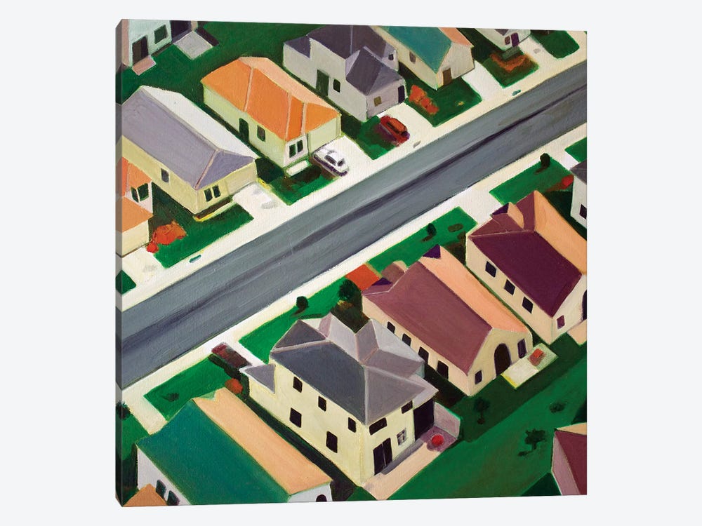 Northeast Suburb by Toni Silber-Delerive 1-piece Art Print