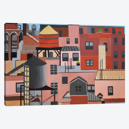 NYC Skyline Canvas Print #TSD51} by Toni Silber-Delerive Art Print