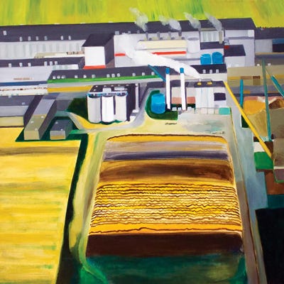Paper Factory In Bavaria by Toni Silber-Delerive art print